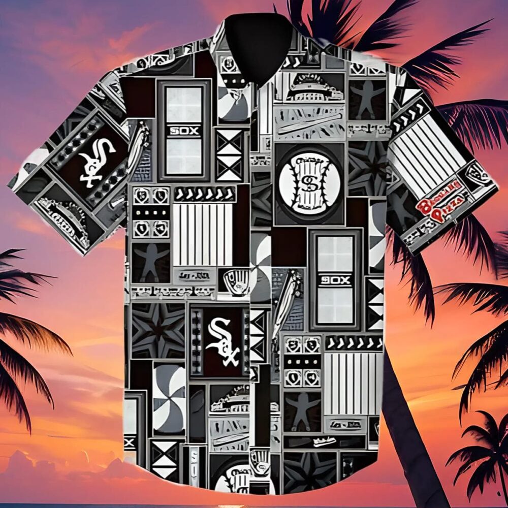 Chicago White Sox Hawaiian Shirt Stadium Giveaway Black MLB Aloha Shirt Gift For Fans 4