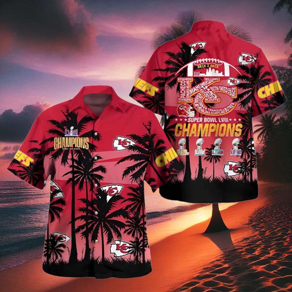 Chiefs Hawaiian Shirt Super Bowl Champions NFL Gifts For Fans 2