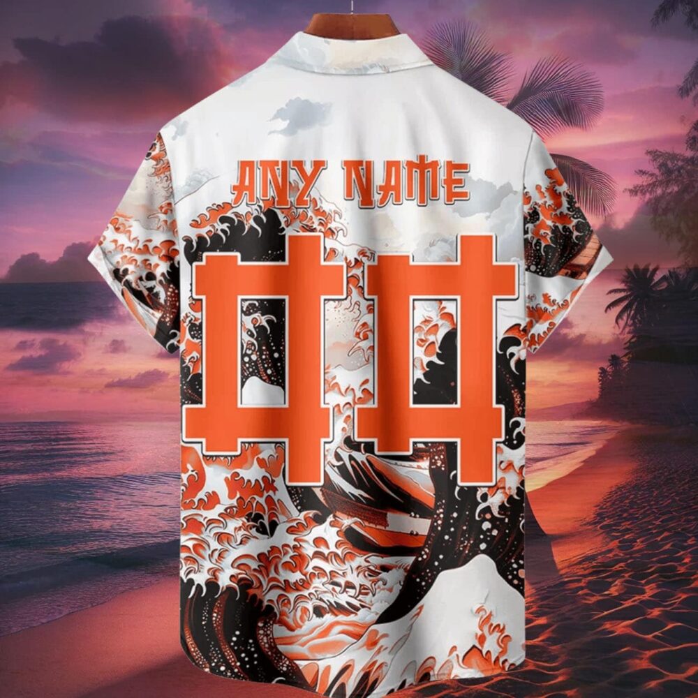 Cincinnati Bengals Great Wave Hawaiian Shirt Personalized Name And Number NFL Gift For Fans 2