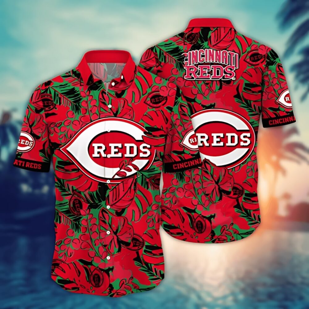 Cincinnati Reds Bold Tropics Hawaiian Shirt MLB Aloha Shirt Gift For Fans 1