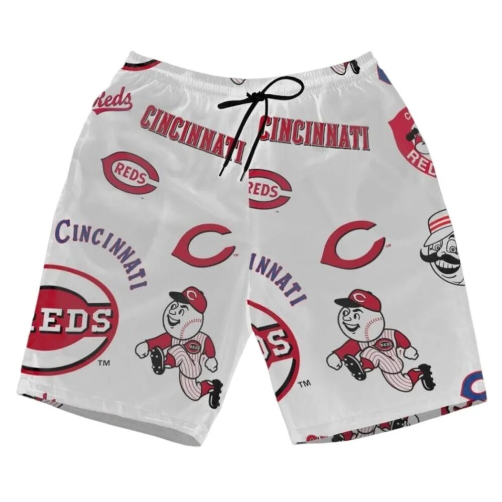 Cincinnati Reds Classic Logo Hawaiian Shirt MLB Aloha Shirt Gift For Fans 3