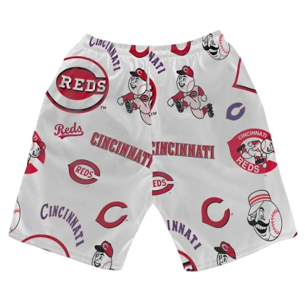 Cincinnati Reds Classic Logo Hawaiian Shirt MLB Aloha Shirt Gift For Fans 4