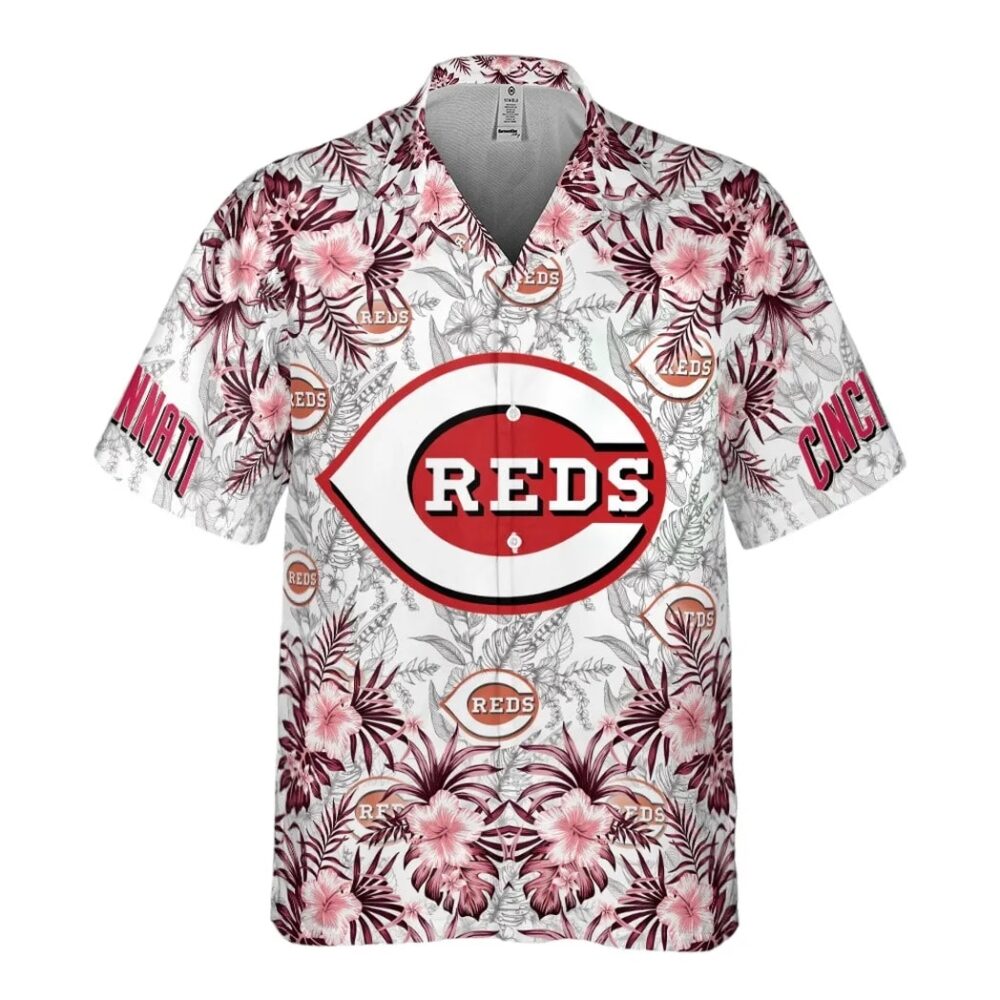 Cincinnati Reds Hibiscus Bloom Hawaiian Shirt MLB Aloha Shirt Gift For Fans 2