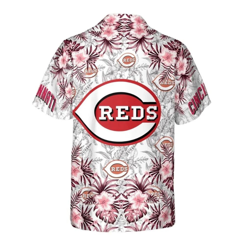 Cincinnati Reds Hibiscus Bloom Hawaiian Shirt MLB Aloha Shirt Gift For Fans 3