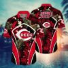 Cincinnati Reds Jungle Tropics Hawaiian Shirt MLB Aloha Shirt Gift For Fans 1