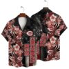 Cincinnati Reds Patriotic Floral Hawaiian Shirt MLB Aloha Shirt Gift For Fans 1