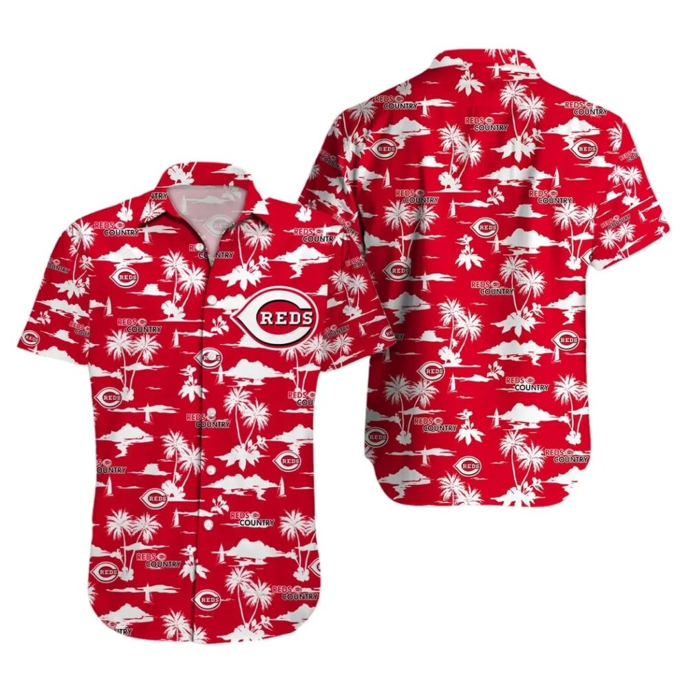 Cincinnati Reds Scenic Paradise Hawaiian Shirt MLB Aloha Shirt Gift For Fans 1