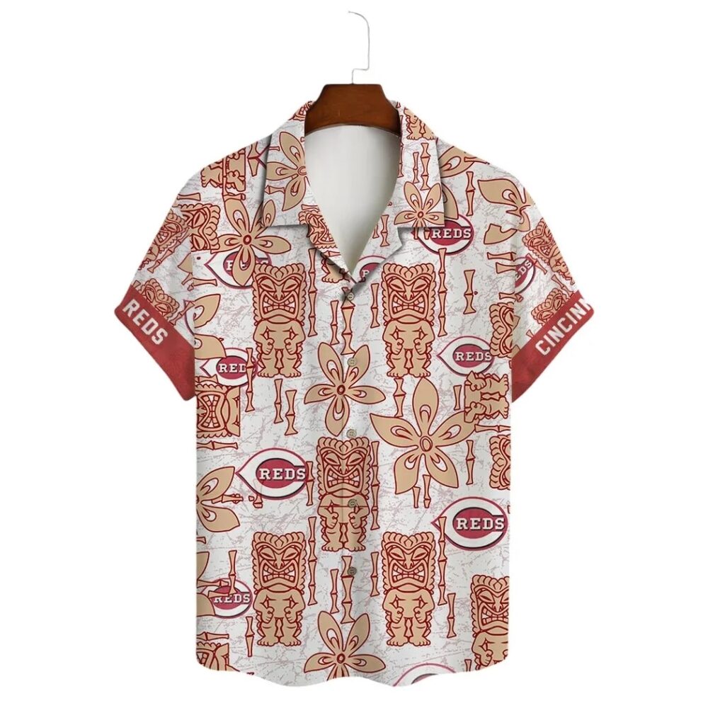 Cincinnati Reds Tiki Heritage Hawaiian Shirt MLB Aloha Shirt Gift For Fans 2