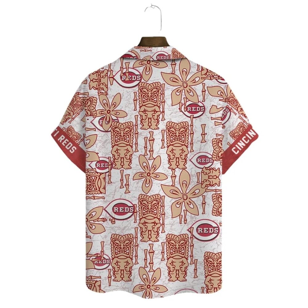 Cincinnati Reds Tiki Heritage Hawaiian Shirt MLB Aloha Shirt Gift For Fans 3