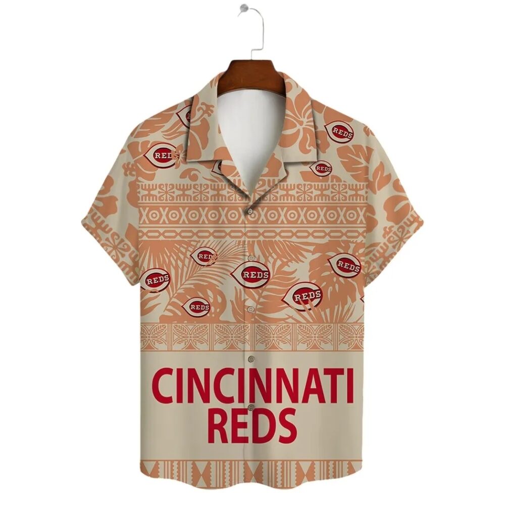 Cincinnati Reds Tribal Sunset Hawaiian Shirt MLB Aloha Shirt Gift For Fans 2