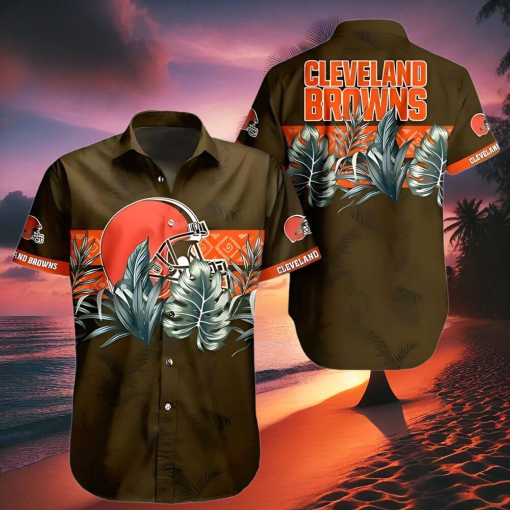 Cleveland Browns Aloha Shirt Tropical Jungle Print NFL Gifts For Fans 2