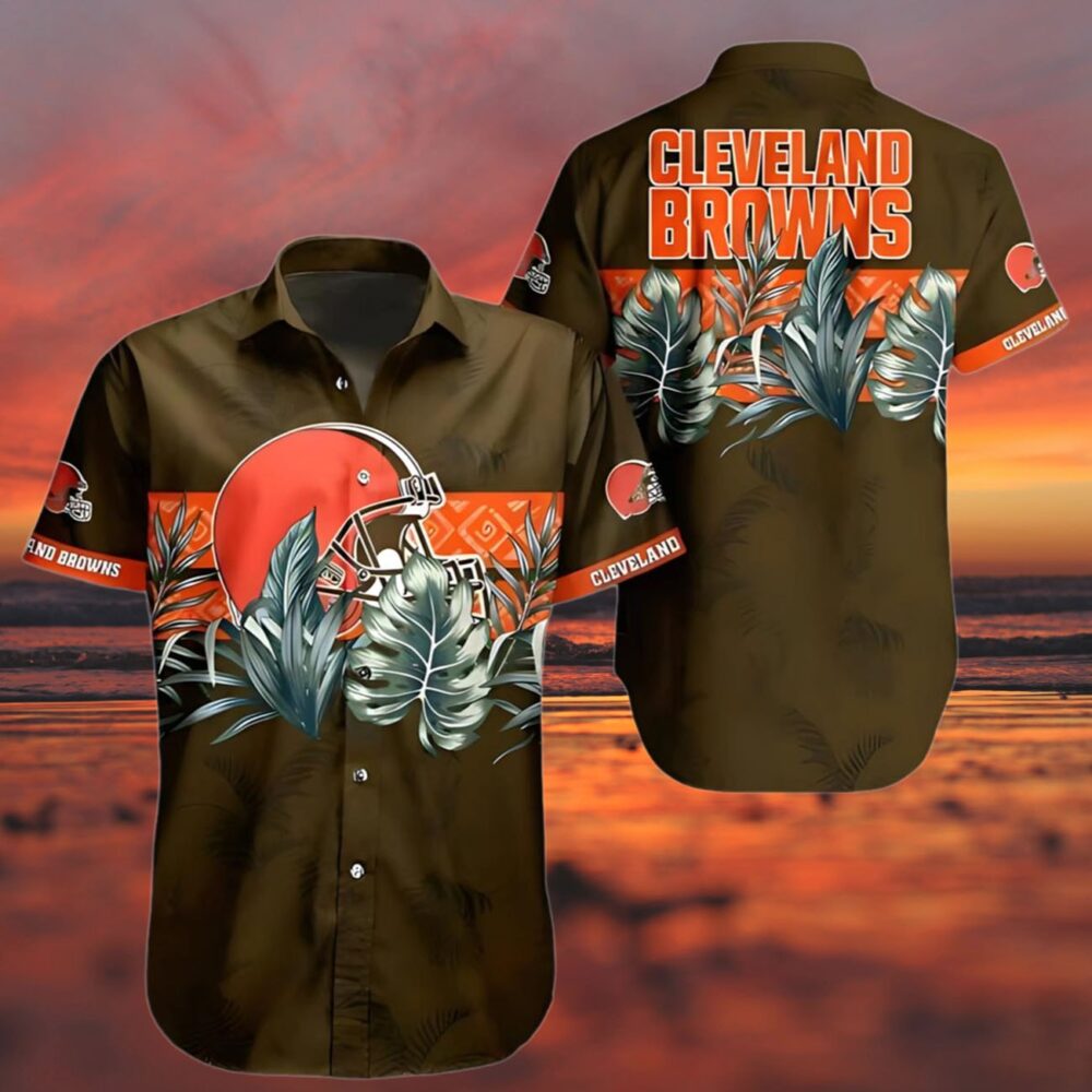 Cleveland Browns Aloha Shirt Tropical Jungle Print NFL Gifts For Fans 3