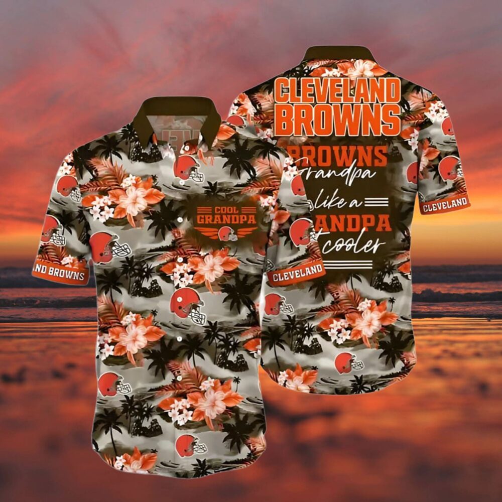 Cleveland Browns Hawaiian Shirt Cool Grandpa NFL Gifts For Fans 3