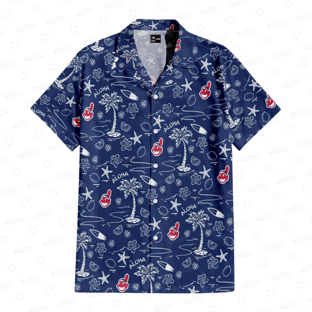 Cleveland Guardians Aloha Paradise Hawaiian Shirt MLB Aloha Shirt Gift For Fans 1