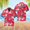 Cleveland Guardians Hibiscus Emblem Hawaiian Shirt MLB Aloha Shirt Gift For Fans 1