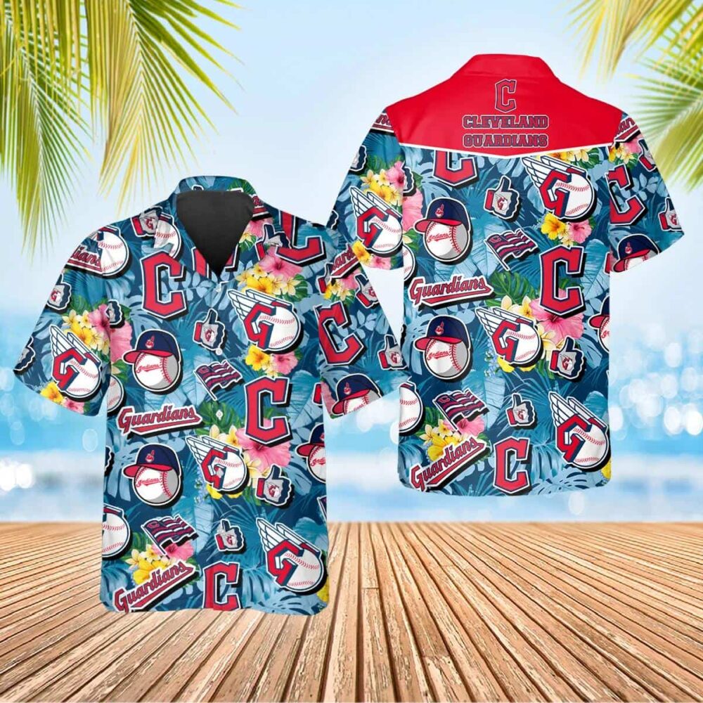 Cleveland Guardians Skeleton Spirit Hawaiian Shirt MLB Aloha Shirt Gift For Fans 1