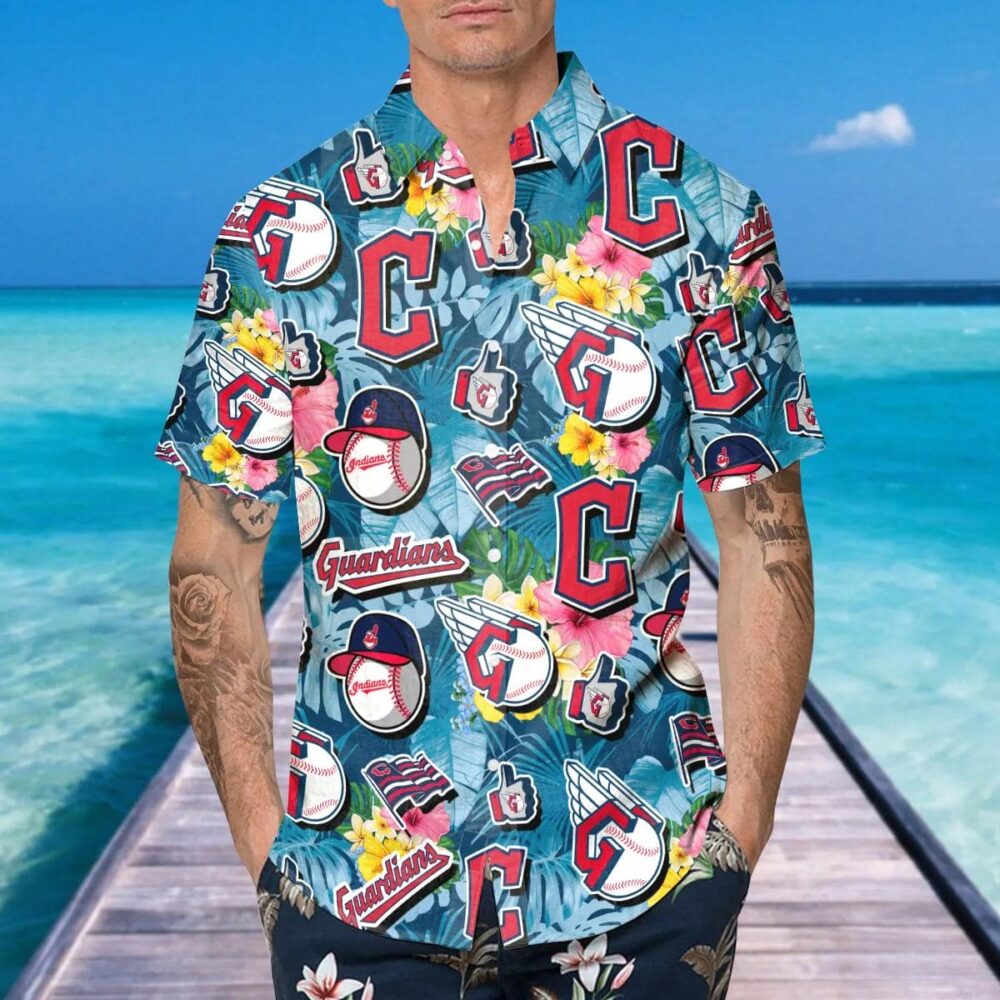 Cleveland Guardians Skeleton Spirit Hawaiian Shirt MLB Aloha Shirt Gift For Fans 5