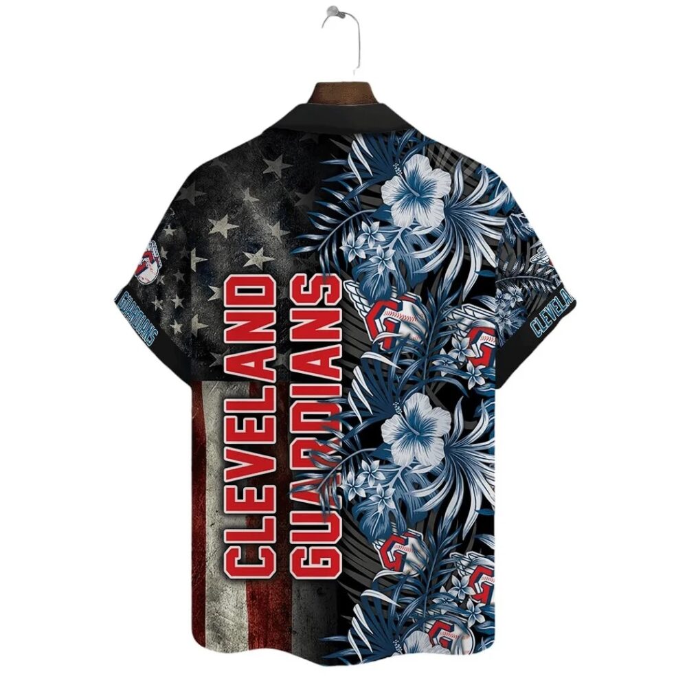 Cleveland Guardians Stars Stripes Hawaiian Shirt MLB Aloha Shirt Gift For Fans 3