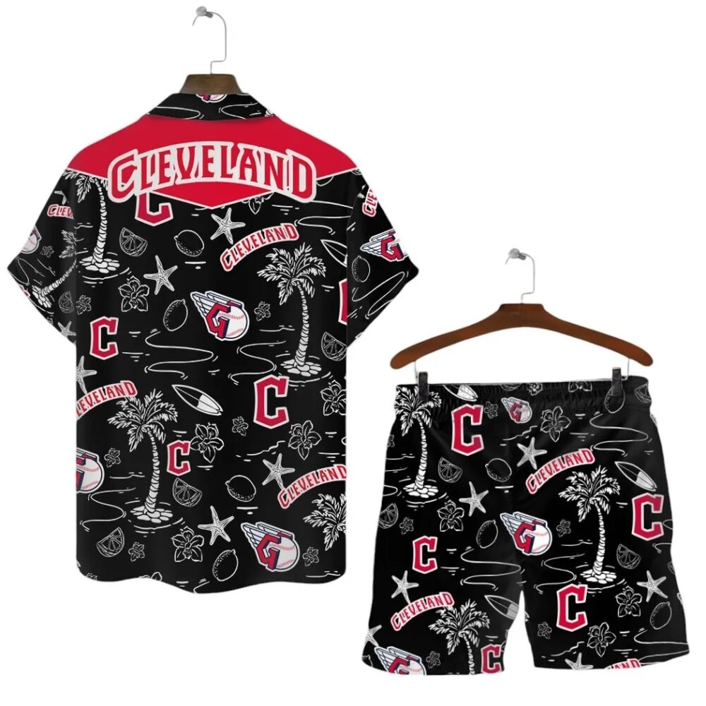 Cleveland Guardians Sunset Palm Hawaiian Shirt MLB Aloha Shirt Gift For Fans 2