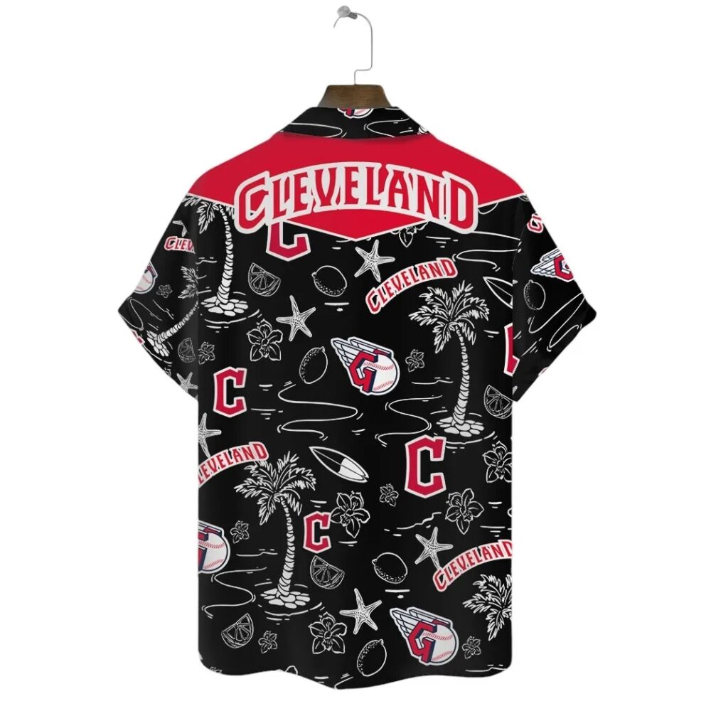 Cleveland Guardians Sunset Palm Hawaiian Shirt MLB Aloha Shirt Gift For Fans 4