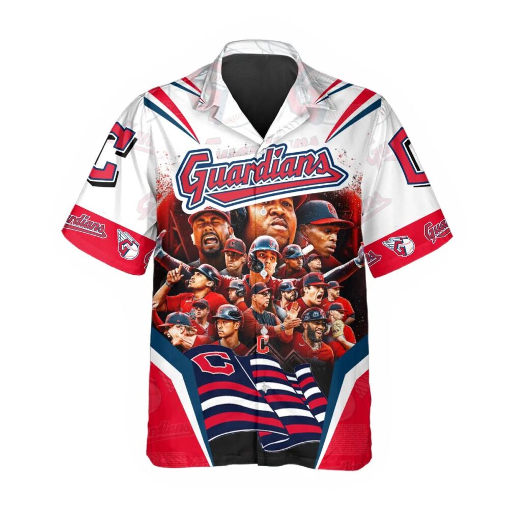 Cleveland Guardians Team Collage Hawaiian Shirt MLB Aloha Shirt Gift For Fans 2