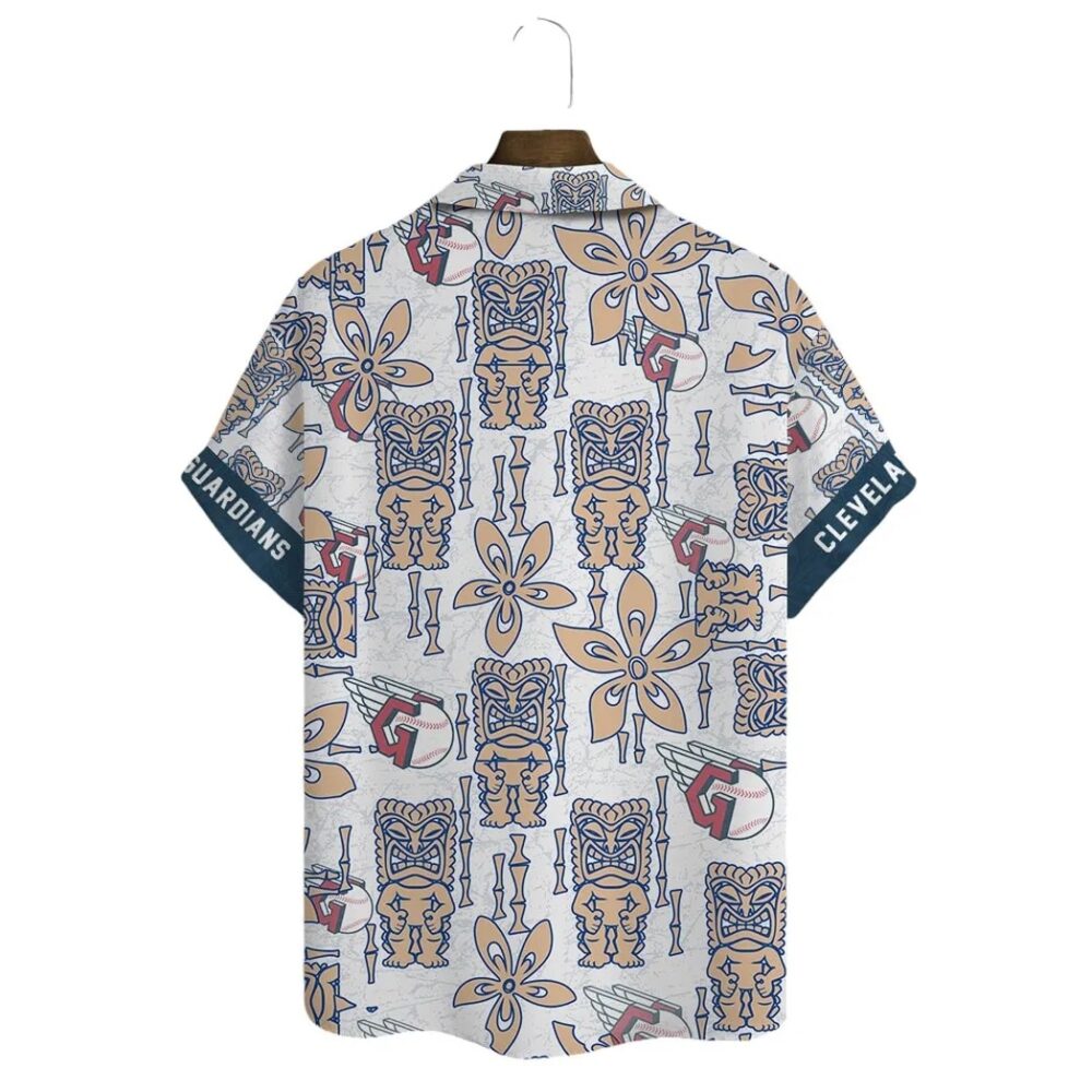 Cleveland Guardians Tiki Aloha Hawaiian Shirt MLB Aloha Shirt Gift For Fans 3