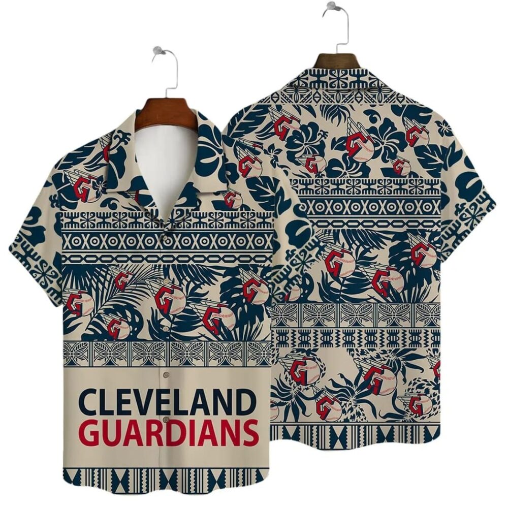 Cleveland Guardians Tribal Print Hawaiian Shirt MLB Aloha Shirt Gift For Fans 1