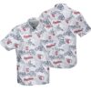 Cleveland Guardians White Hibiscus Hawaiian Shirt MLB Aloha Shirt Gift For Fans 1