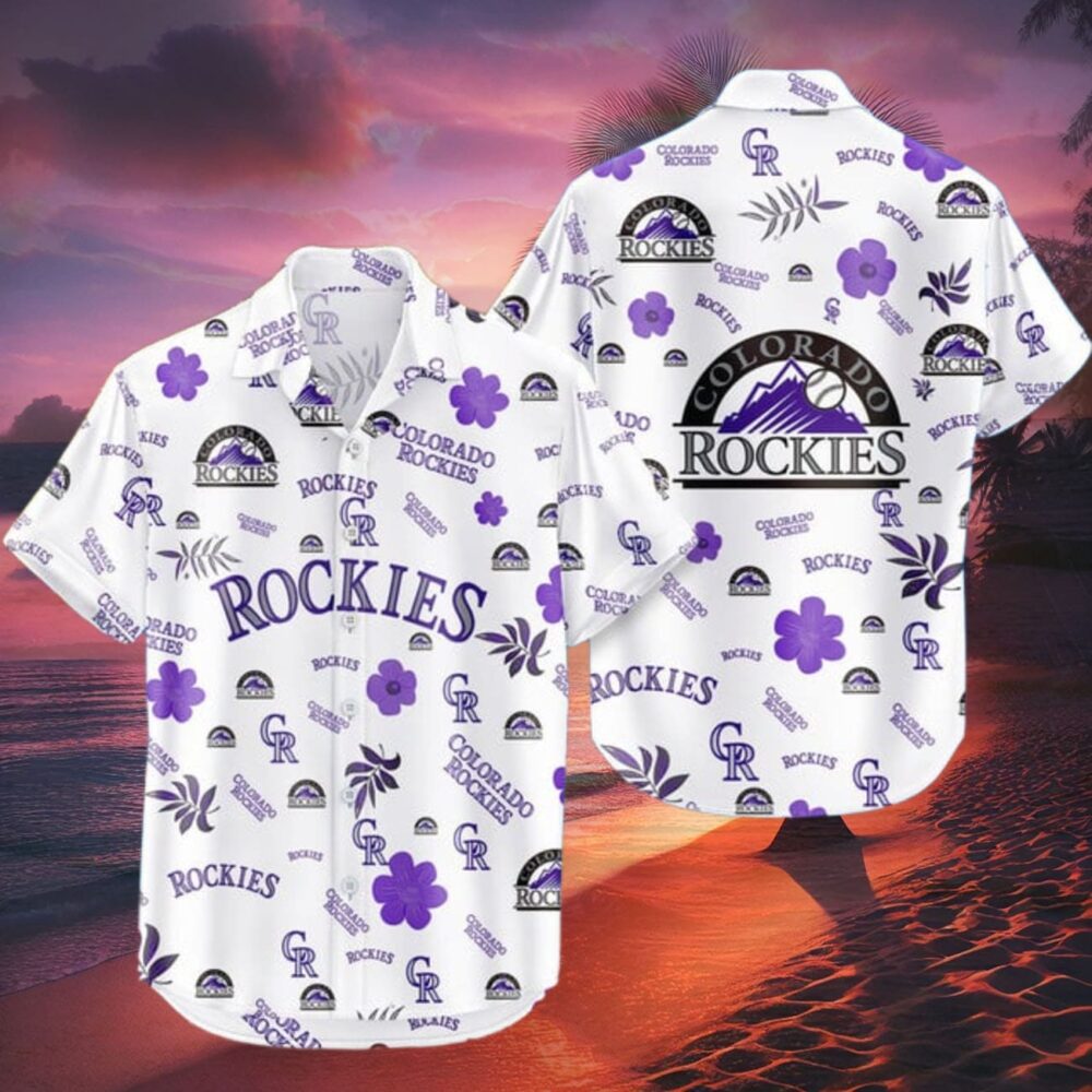 Colorado Rockies Hawaiian Shirt Tropical Beach MLB Gifts For Fans