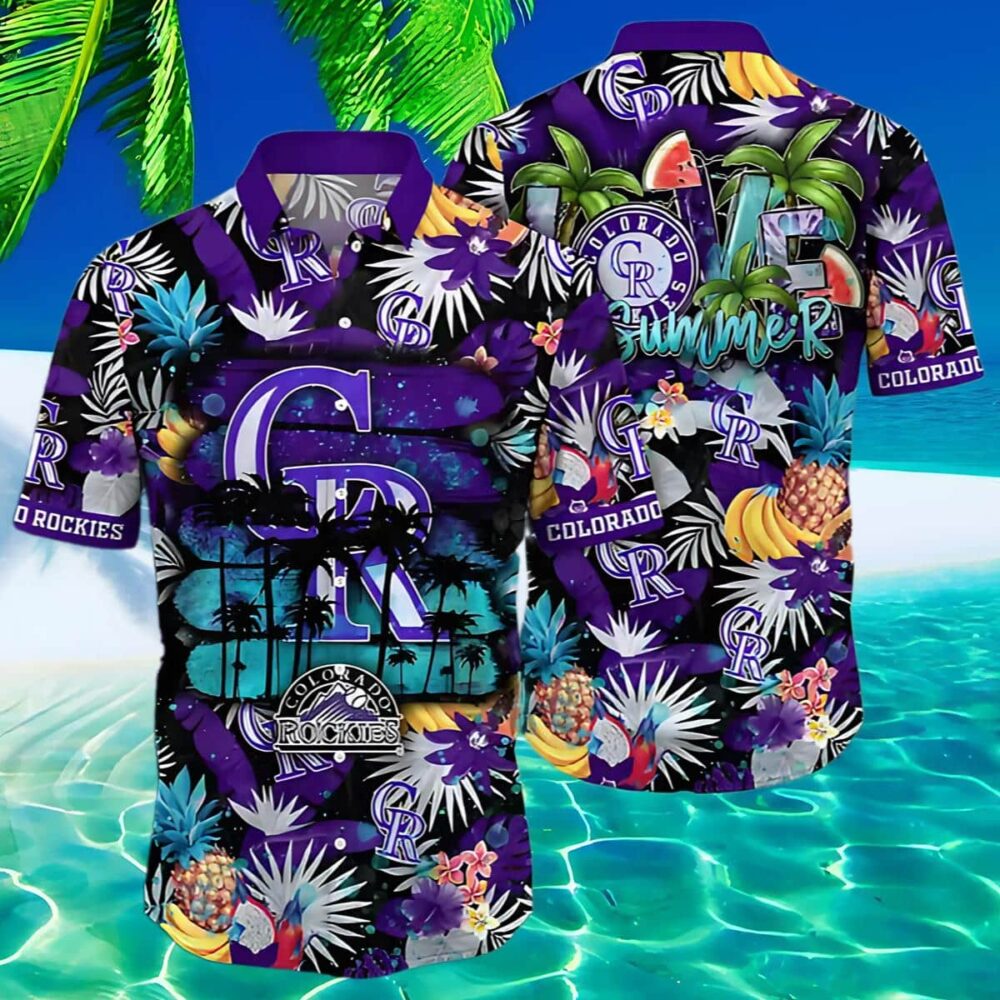 Colorado Rockies Mlb Hawaiian Shirt Tropical Aloha Shirt MLB Aloha Shirt Gift For Fans 2