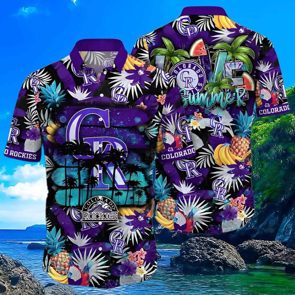 Colorado Rockies Mlb Hawaiian Shirt Tropical Aloha Shirt MLB Aloha Shirt Gift For Fans 3