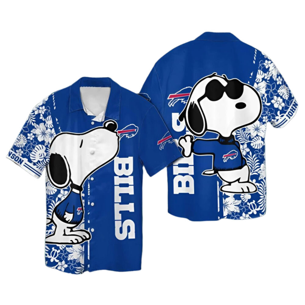 Custom Buffalo Bills Snoopy Hawaiian Shirt NFL Gifts For Fans 1