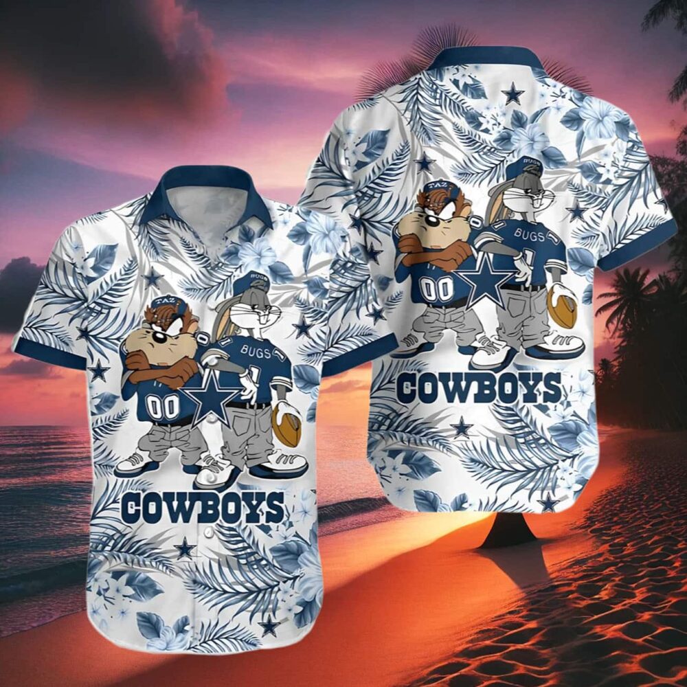 Dallas Cowboys Cartoon Stars Hawaiian Shirt NFL Gifts For Fans 2