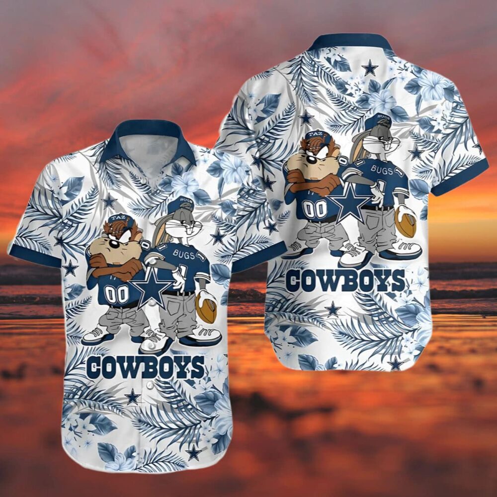 Dallas Cowboys Cartoon Stars Hawaiian Shirt NFL Gifts For Fans 3