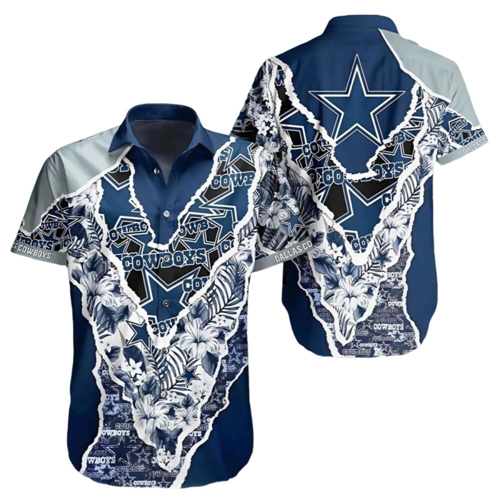 Dallas Cowboys Hawaiian Floral Shirt NFL Gifts For Fans 1