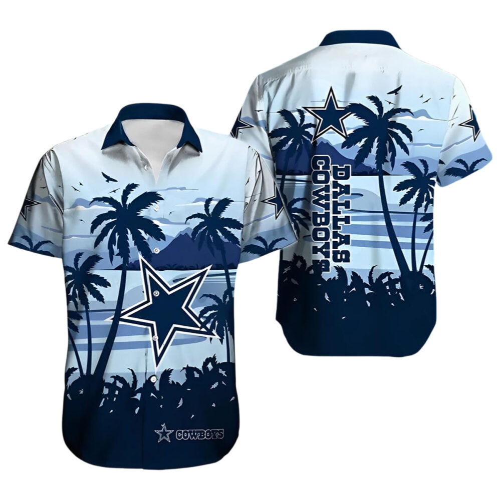 Dallas Cowboys Hawaiian Shirt Horizon Palms NFL Gifts For Fans 1