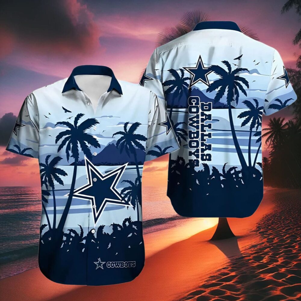 Dallas Cowboys Hawaiian Shirt Horizon Palms NFL Gifts For Fans 2