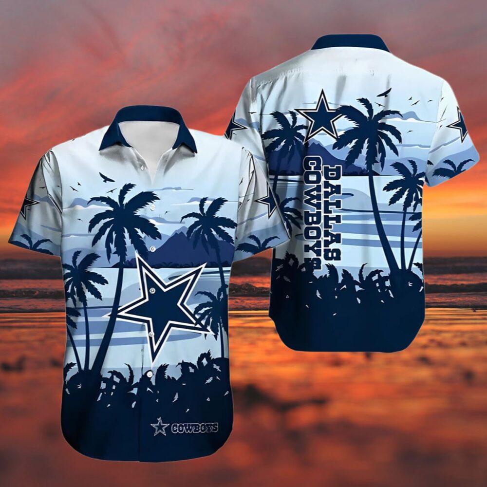 Dallas Cowboys Hawaiian Shirt Horizon Palms NFL Gifts For Fans 3