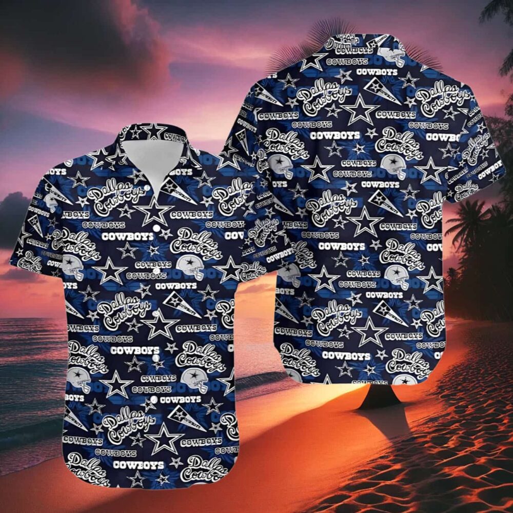 Dallas Cowboys Hawaiian Shirts With Logo Frenzy NFL Gifts For Fans 2