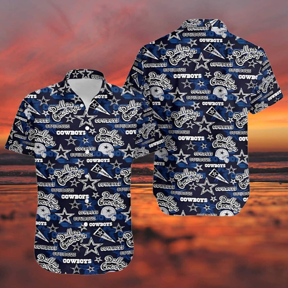 Dallas Cowboys Hawaiian Shirts With Logo Frenzy NFL Gifts For Fans 3