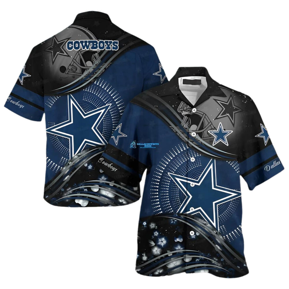 Dallas Cowboys Stellar Wave Hawaiian Shirt NFL Gifts For Fans 1