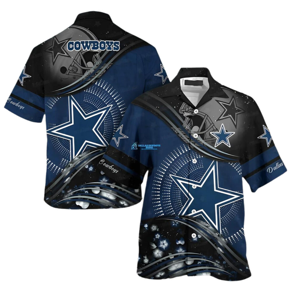 Dallas Cowboys Stellar Wave Hawaiian Shirt NFL Gifts For Fans 1