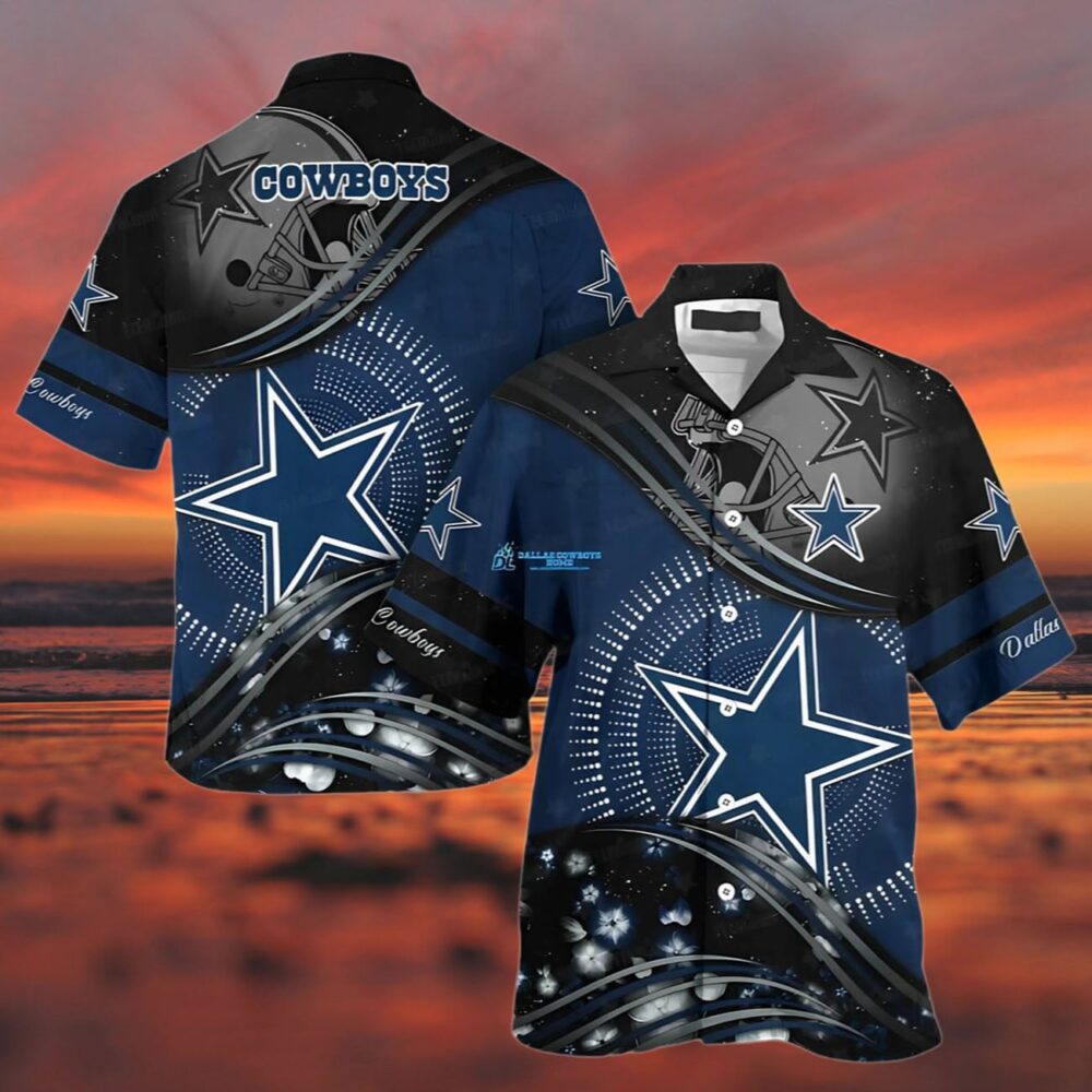 Dallas Cowboys Stellar Wave Hawaiian Shirt NFL Gifts For Fans 3