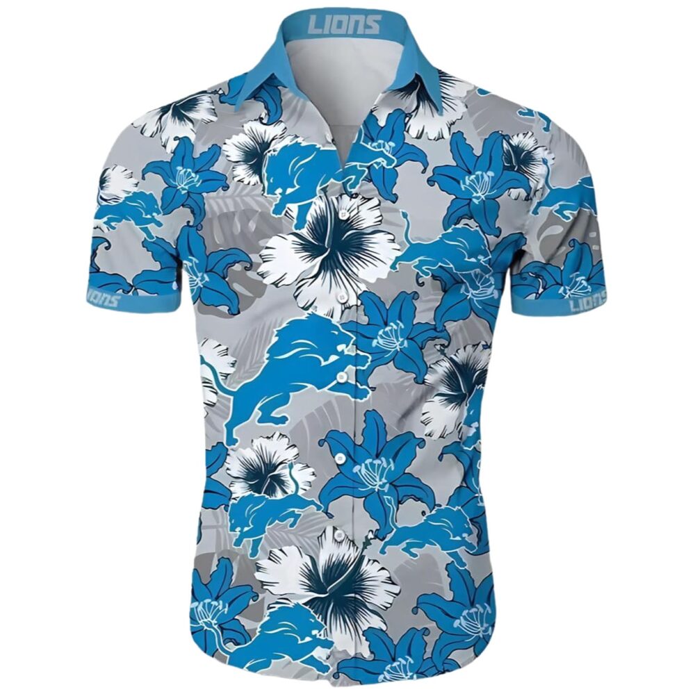 Detroit Lions Tropical Hawaiian Shirt NFL Gifts For Fans 1