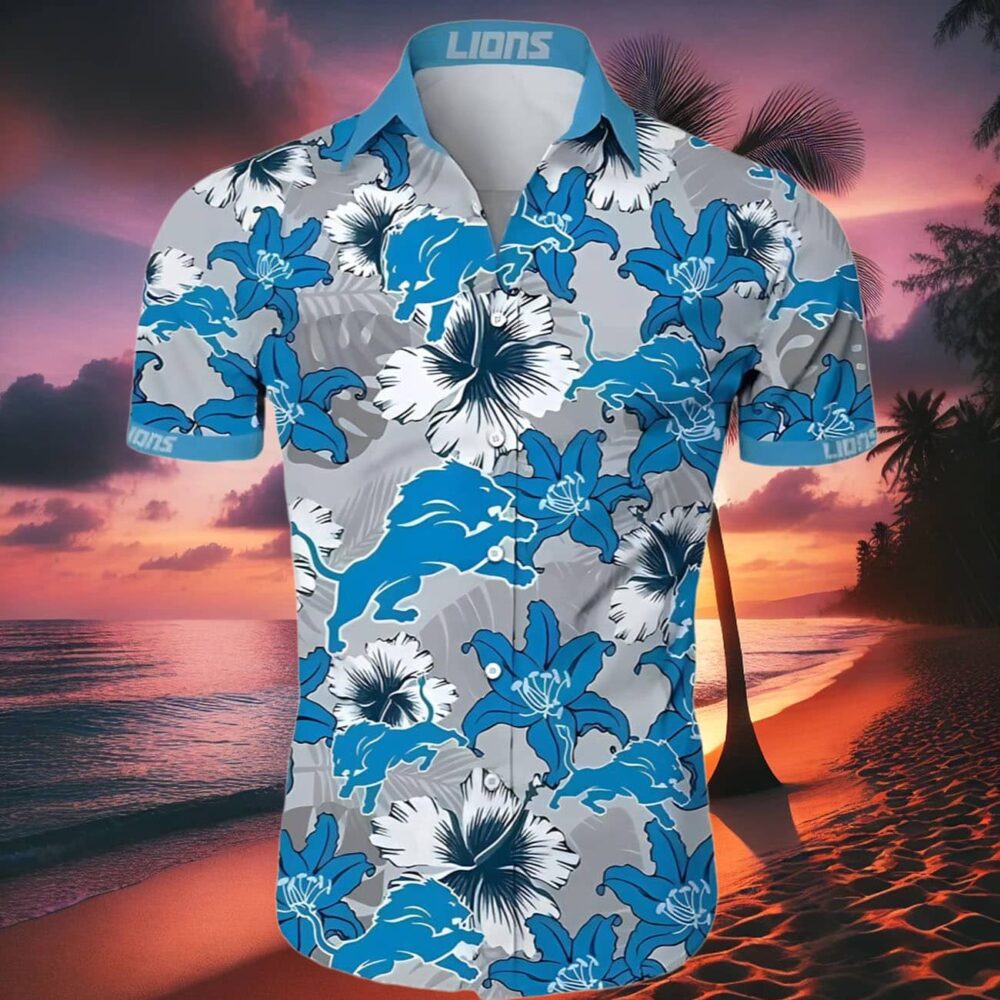 Detroit Lions Tropical Hawaiian Shirt NFL Gifts For Fans 2