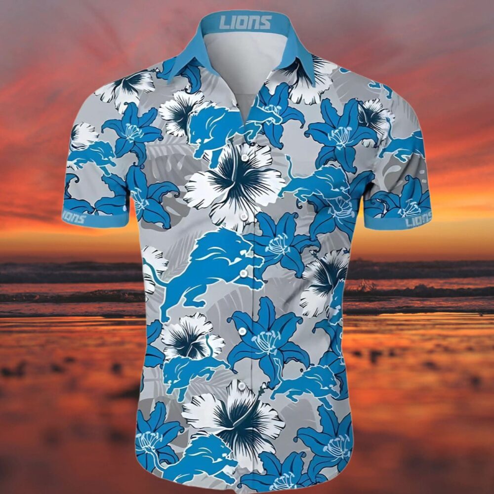 Detroit Lions Tropical Hawaiian Shirt NFL Gifts For Fans 3