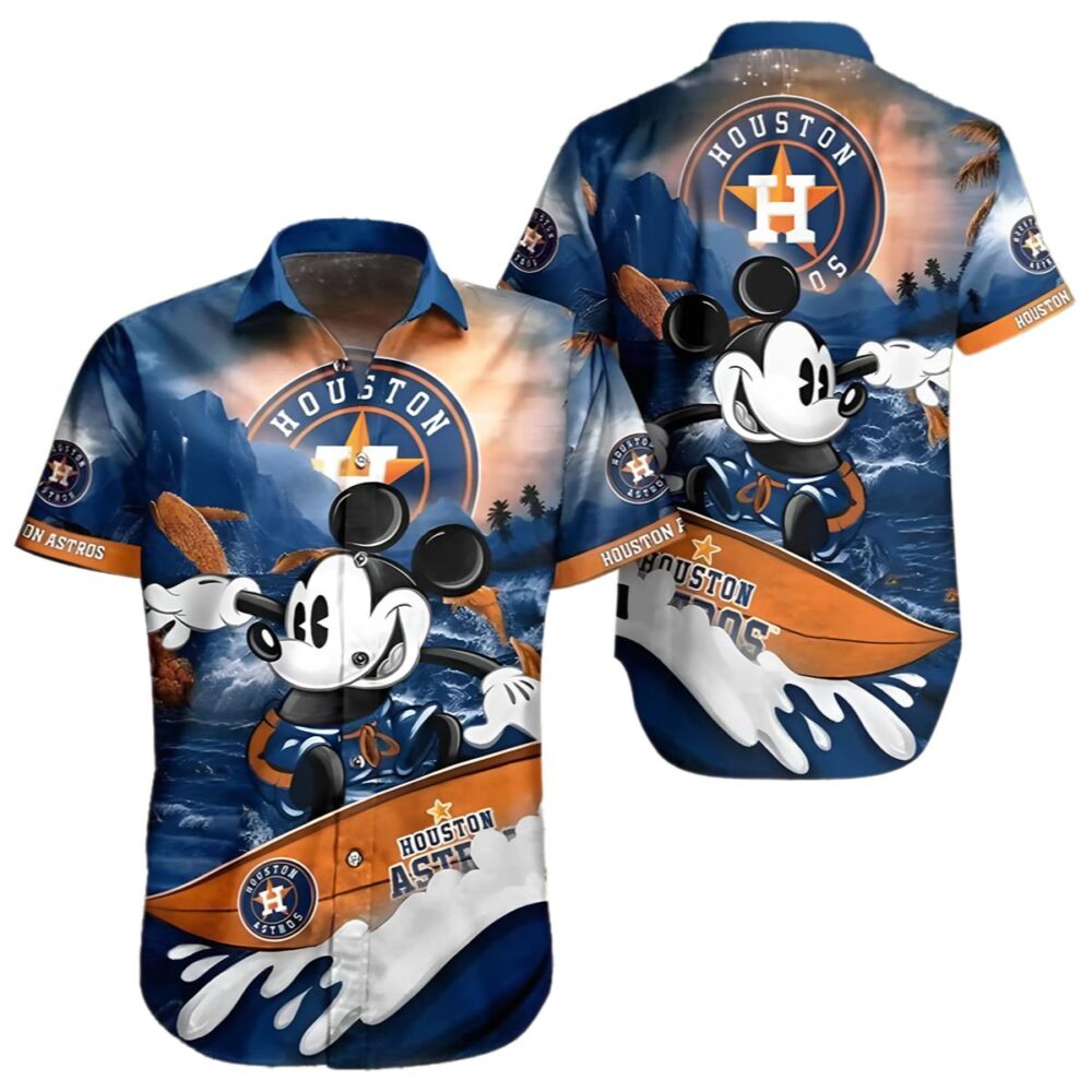 Disney Houston Astros Hawaiian Shirt MLB Aloha Shirt Gift For Fans 1