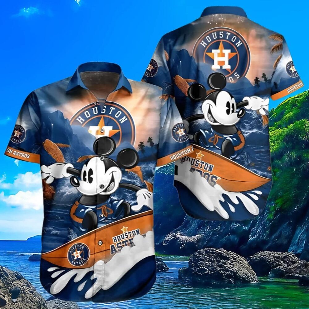 Disney Houston Astros Hawaiian Shirt MLB Aloha Shirt Gift For Fans 3