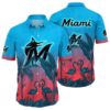 Flamingo Miami Marlins Hawaiian Shirt MLB Aloha Shirt Gift For Fans 1