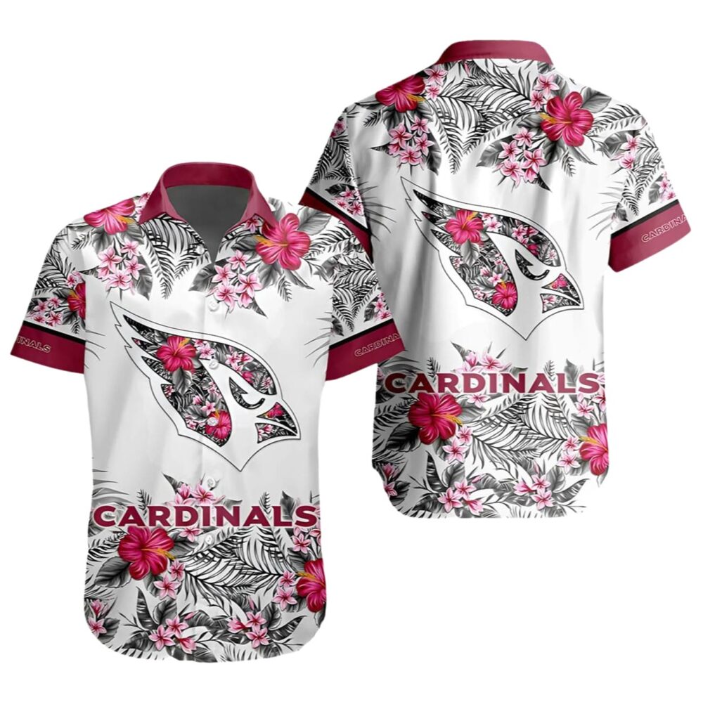 Floral Hibiscus Arizona Cardinals Hawaiian Shirt NFL Gifts For Fans 1